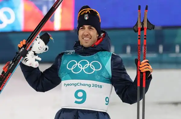 Il fondista azzurro è arrivato secondo nella sprint alle Olimpiadi Invernali.