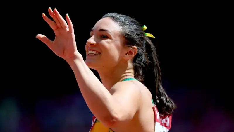 Chissà che emozione essere salutati dall'australiana