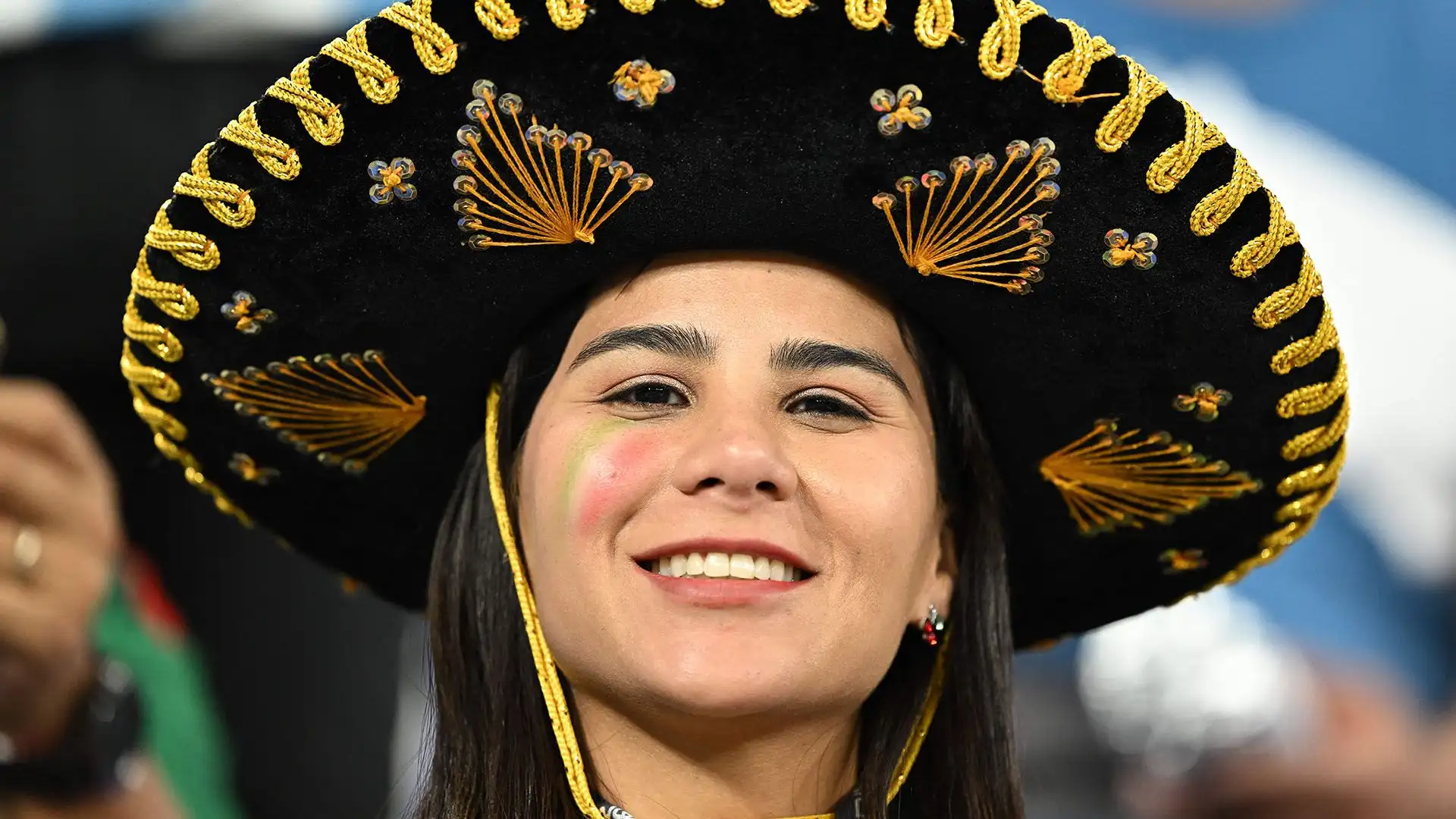 Tifosi messicani esultano allo stadio