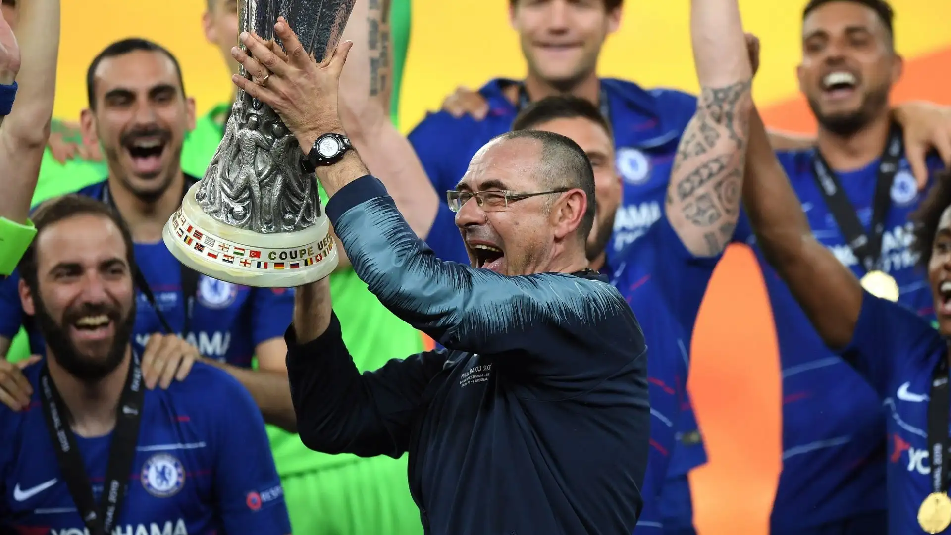 Maurizio Sarri (Italia): principali squadre allenate Napoli, Chelsea, Juventus, Lazio