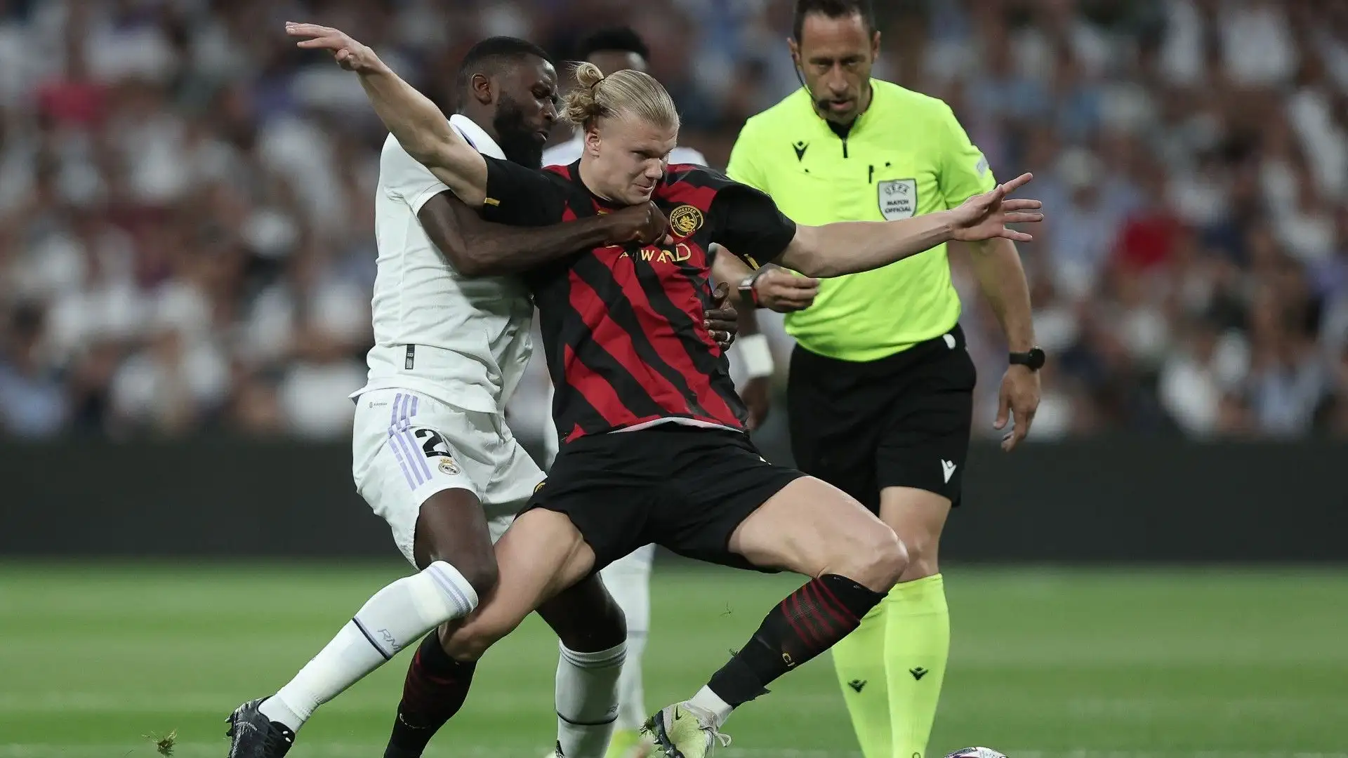 Rudiger e Alaba hanno giocato benissimo e sono riusciti a contenere Haaland