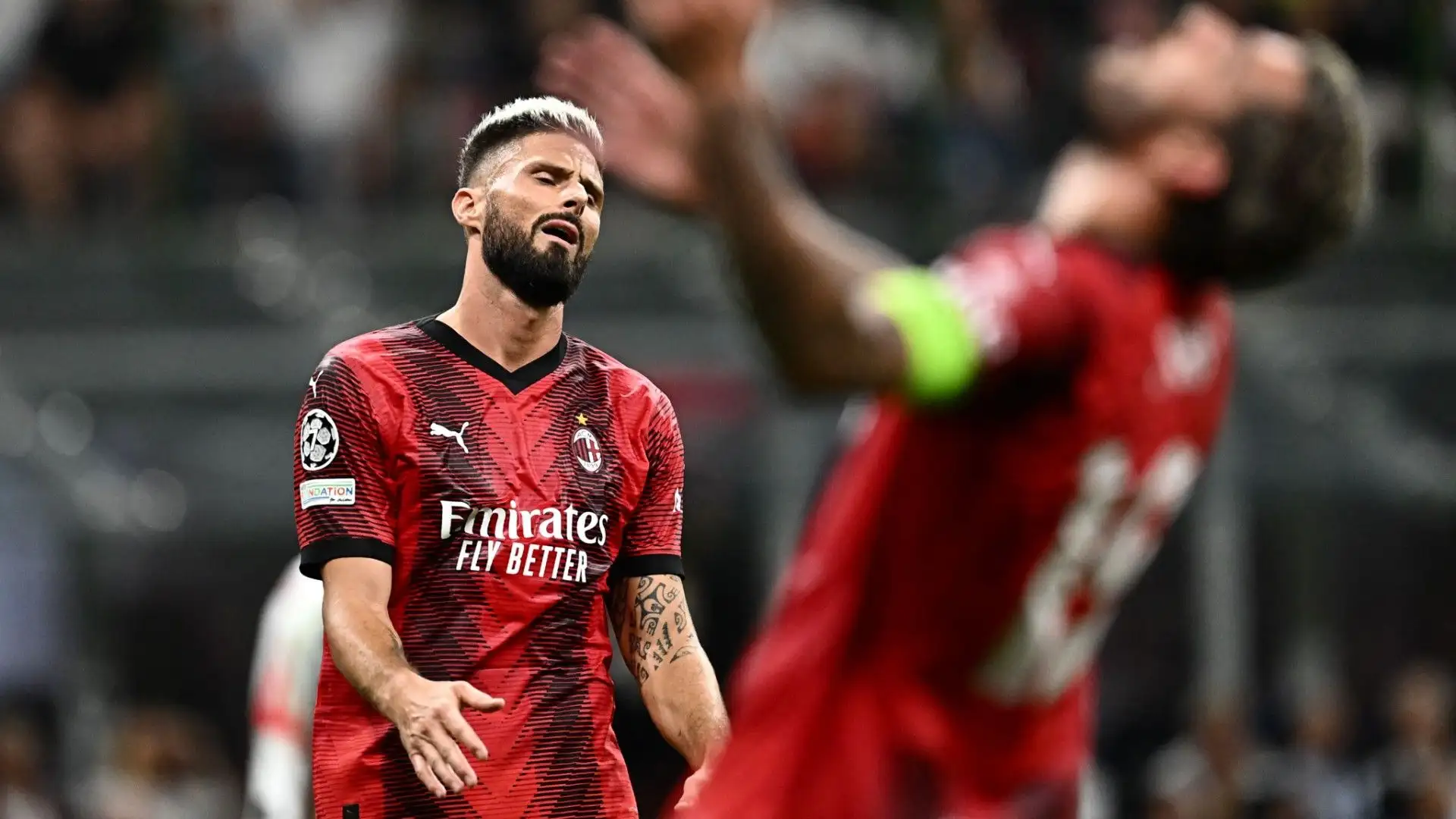 Tantissime le sponde eseguite da Giroud martedì sera
