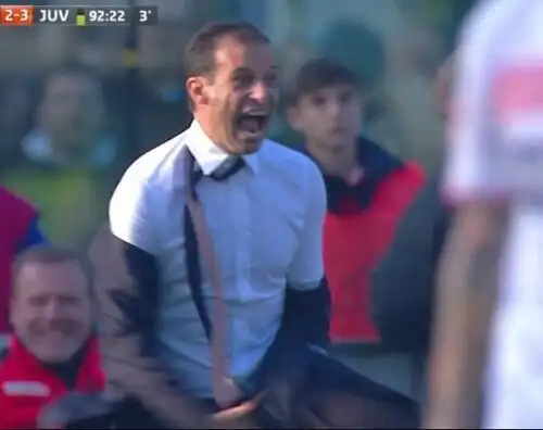 Allegri: “Meglio gettare il cappotto che i punti”