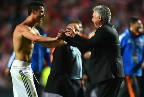 CR7: “Ancelotti, magari un giorno…”