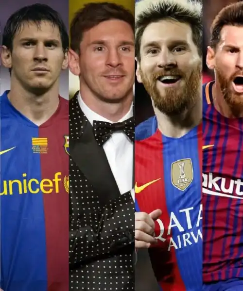 Lionel Messi: come è cambiato nel corso degli anni. Le foto