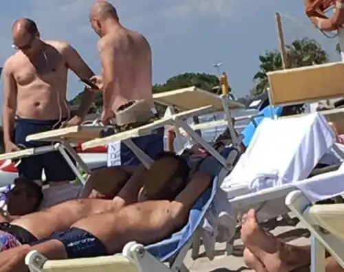 Baldissoni si rilassa in spiaggia