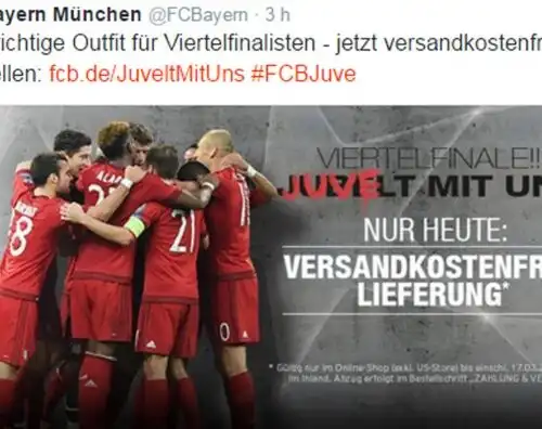 Bayern, altro tweet di scherno