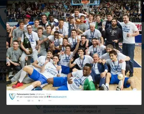 Cantù campione d’Italia Under 20