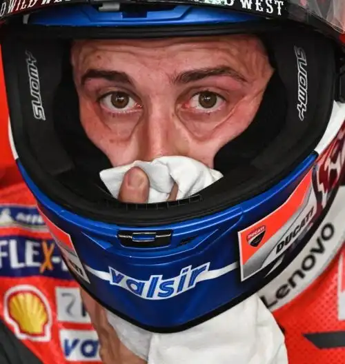 Dovizioso dolorante, ma felice