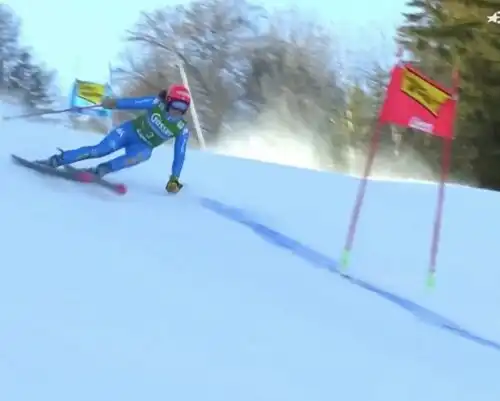 Seconda manche da urlo per Federica Brignone. Guarda il video