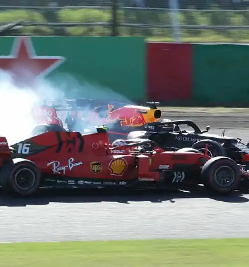 Leclerc retrocesso, Ferrari multata