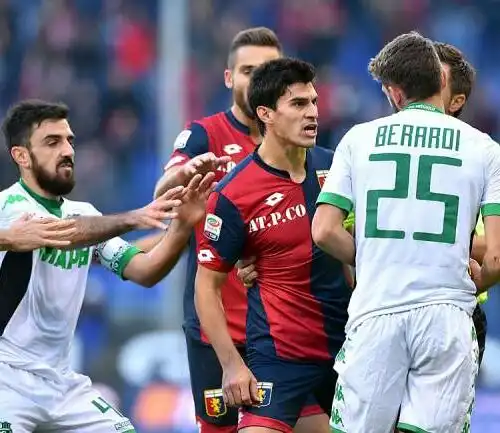 Berardi, tre giornate di squalifica