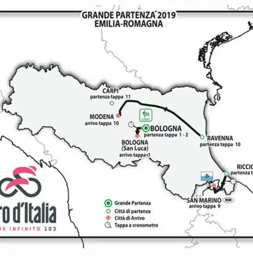 Il Giro d’Italia partirà da Bologna