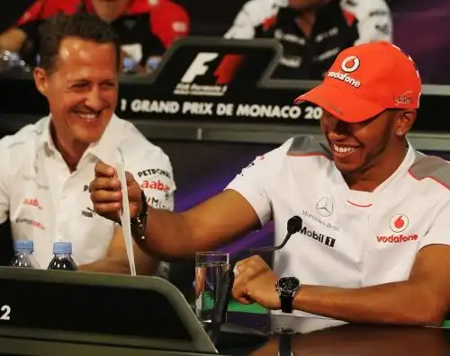 Hamilton, post commovente per Schumi