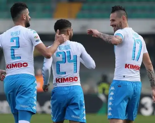 Il Napoli cala il tris a Verona