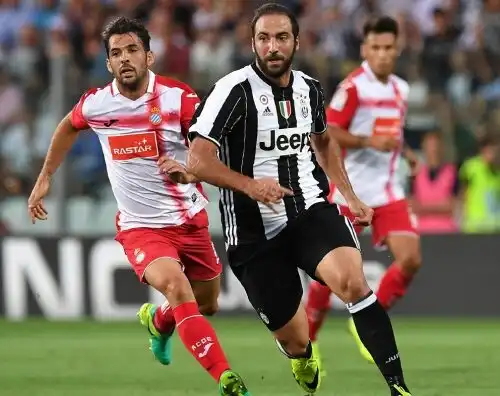 Juve-Fiorentina, Higuain verso la panchina