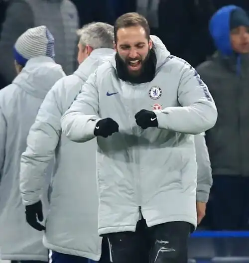 Portafortuna Higuain: prima finale per Sarri al Chelsea