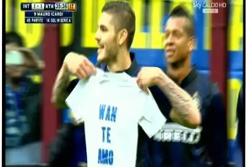 Icardi e la dedica a Wanda