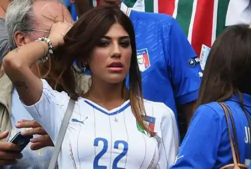 Italia-Uruguay, le wags