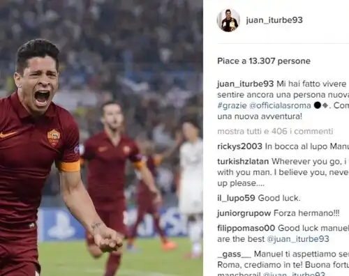 Juan Iturbe saluta citando Venditti