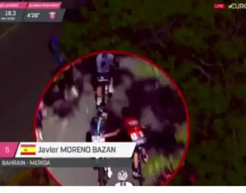 Giro: Moreno squalificato. Ci perde Nibali