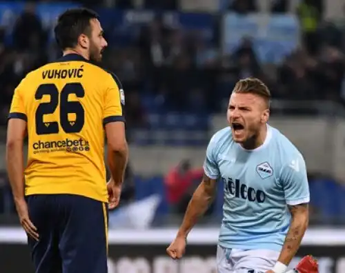 Serie A, Immobile stende il Verona: la Lazio supera l’Inter