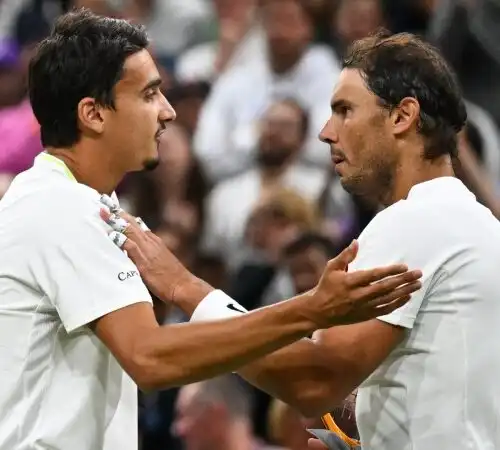 Rafa Nadal perde la pazienza con Lorenzo Sonego, poi si scusa