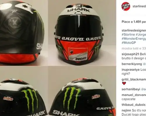 Svelato il casco di Jorge Lorenzo