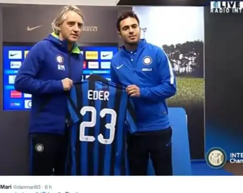 Eder vuole segnare già nel derby