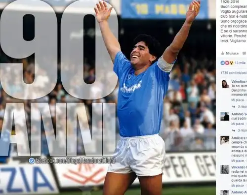 Maradona esalta i tifosi: “Io non vi tradirò mai”