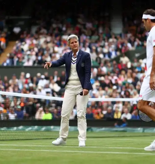 Matteo Berrettini, arbitro donna contro Novak Djokovic