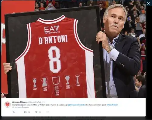 L’Olimpia: “Congratulazioni Mike”