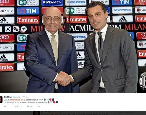 Galliani e Montella svelano il nuovo Milan