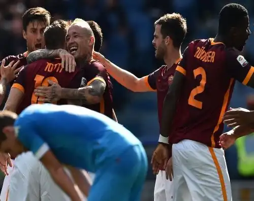 Nainggolan stende il Napoli, Roma a -2