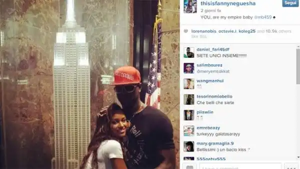 Balotelli e Fanny a New York