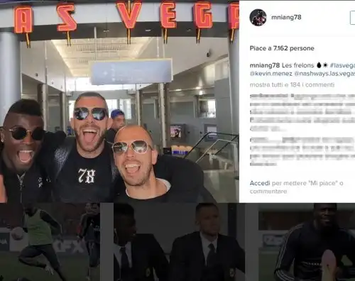 Niang e Menez a Las Vegas, milanisti furiosi