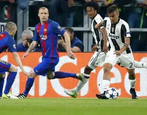 Barça-Juve, Dybala a casa di Messi