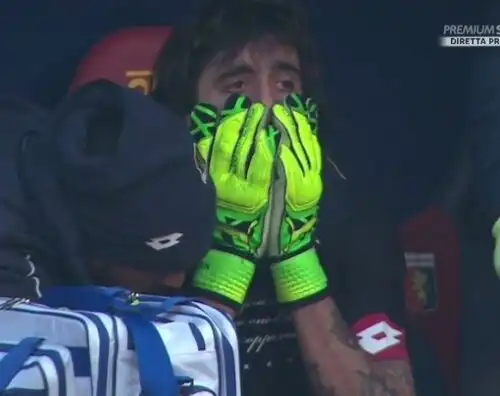 Perin in lacrime: stagione finita