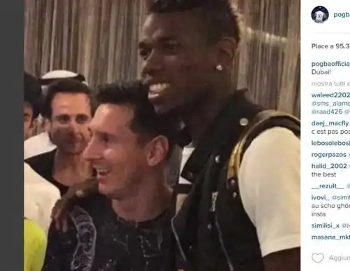 Pogba con Messi, la Juve trema