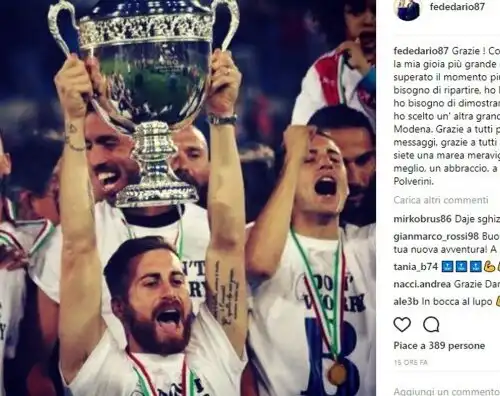 Polverini, commosso addio ai tifosi del Pisa