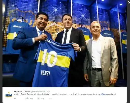 Il Boca passa da Tevez a… Renzi