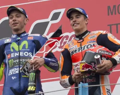 Marquez, gli auguri a Rossi dopo la gaffe