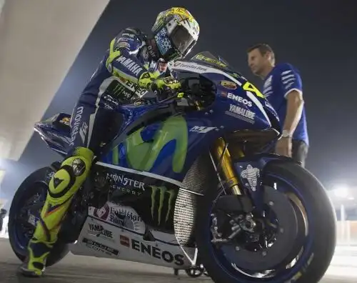 Rossi sorride dopo lo spavento