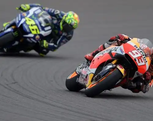 Pole di Marquez, Rossi in prima fila