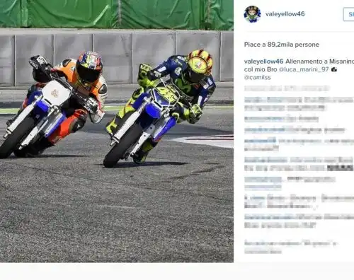 Rossi-Marini, allenamento in famiglia