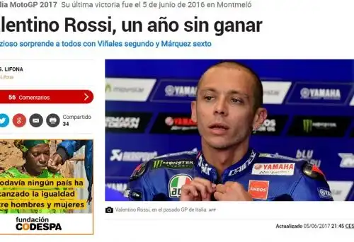 Gli spagnoli stuzzicano Valentino Rossi