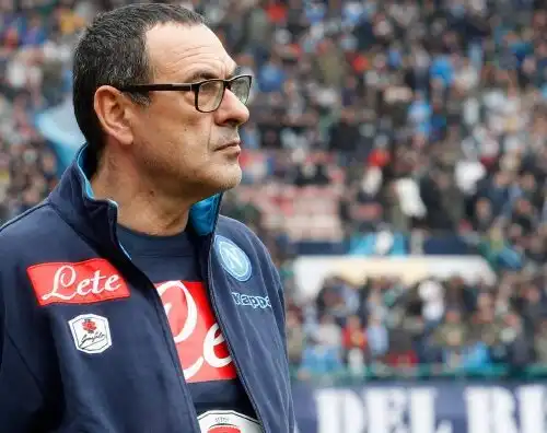 Sarri deluso, frecciata a De Laurentiis