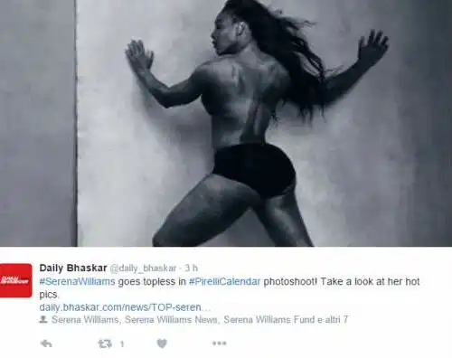 Calendario Pirelli, Serena da “ballerina”