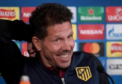 Simeone: “L’arbitraggio? Speriamo bene”