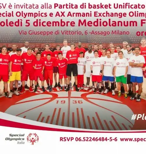 Olimpia Milano e Special Olympics insieme al Forum